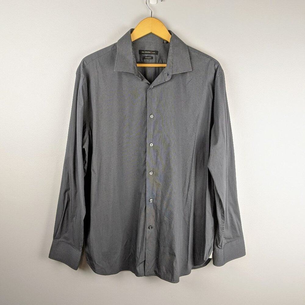 John Varvatos Star USA Peace Sign Button Down Top